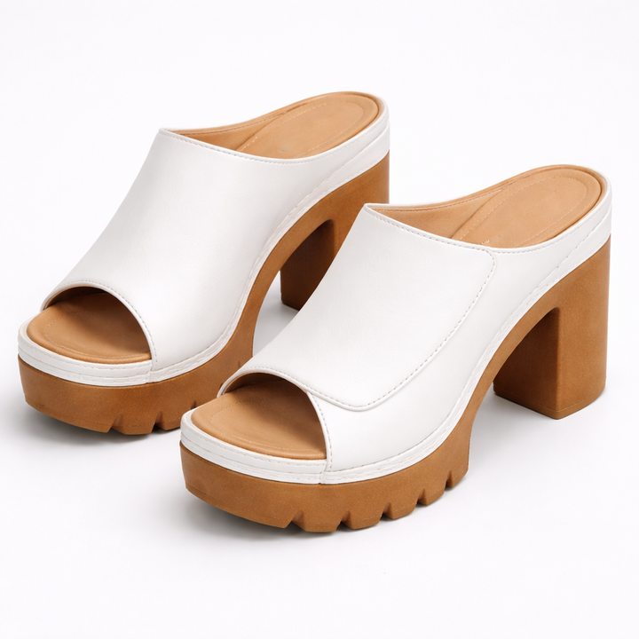 Lana – Sandales en Cuir avec Talon Haut