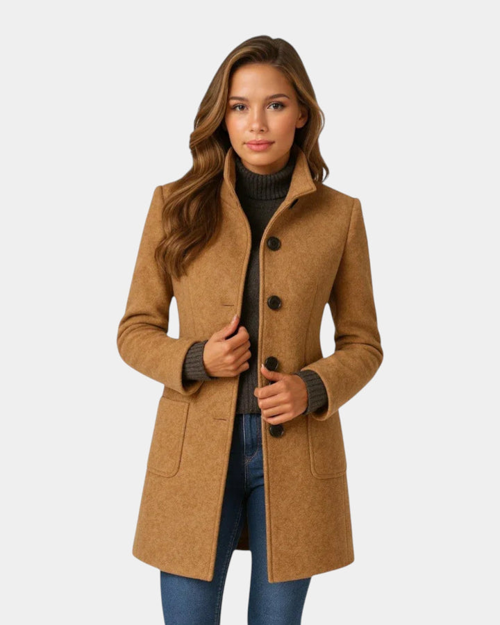 Anne - Manteau Élégant avec Boutons