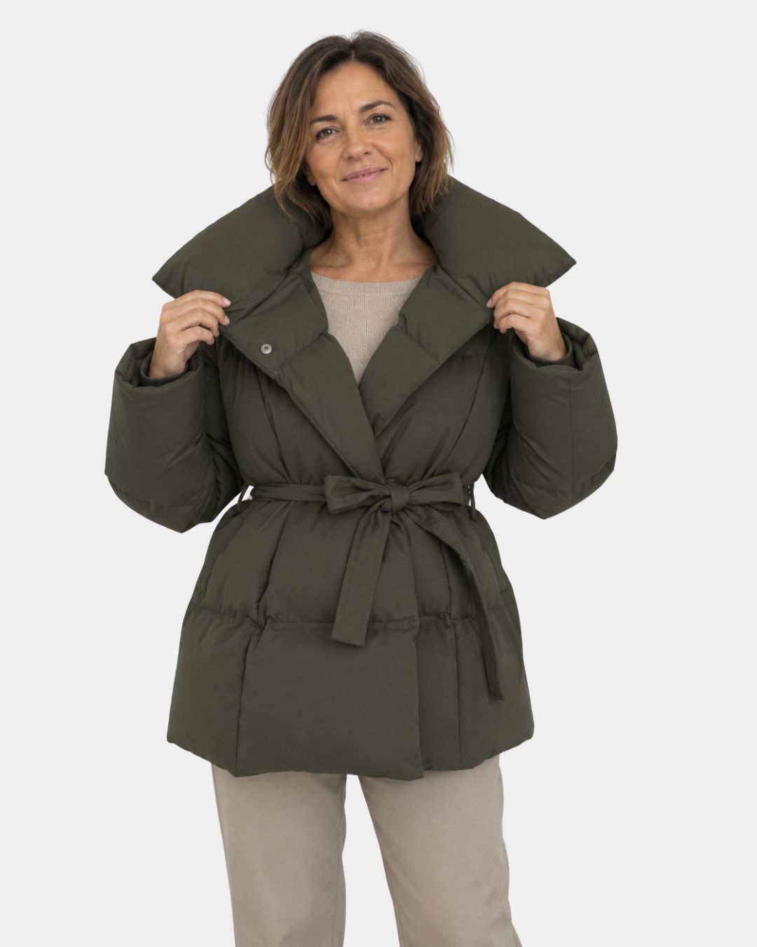 ALIXÈNE | MANTEAU MATELASSÉ AVEC CEINTURE
