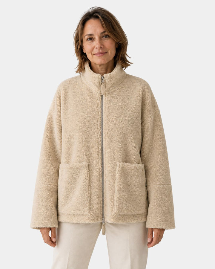 ALÉANNE | VESTE EN LAINE SYNTHÉTIQUE CHAUDE