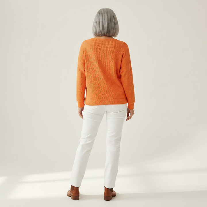 Hélène - Blouse Gaufrée Boutonnée
