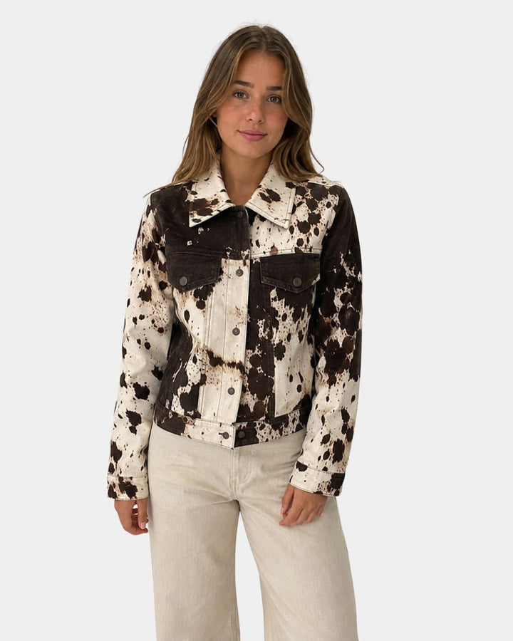 BELLÉA | VESTE IMPRIMÉE VACHE