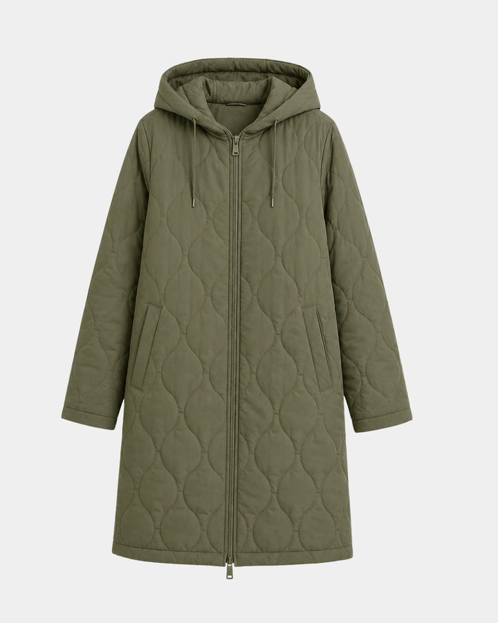 LORINE | VESTE MANCHES LONGUES À CAPUCHE