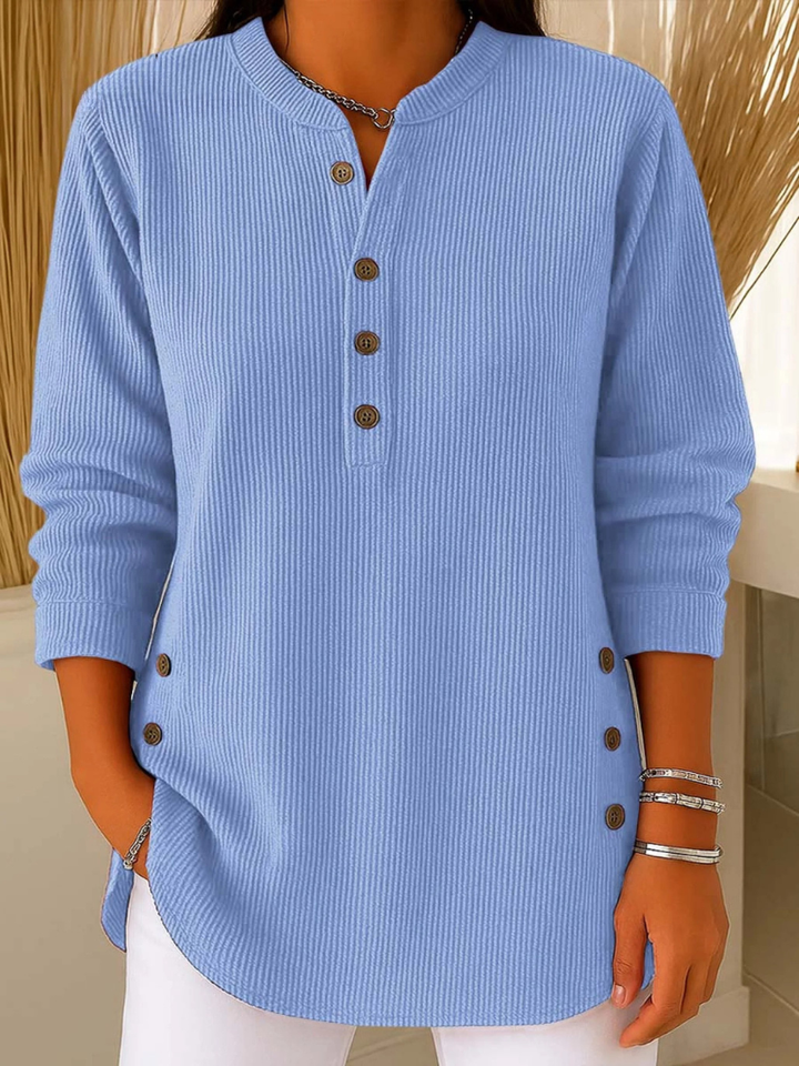 Nièves | Tunique Henley avec Boutons