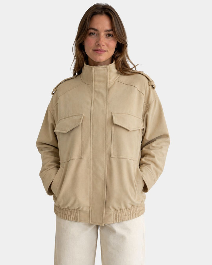 JULÉANE | BOMBER ÉLÉGANT COL MONTANT