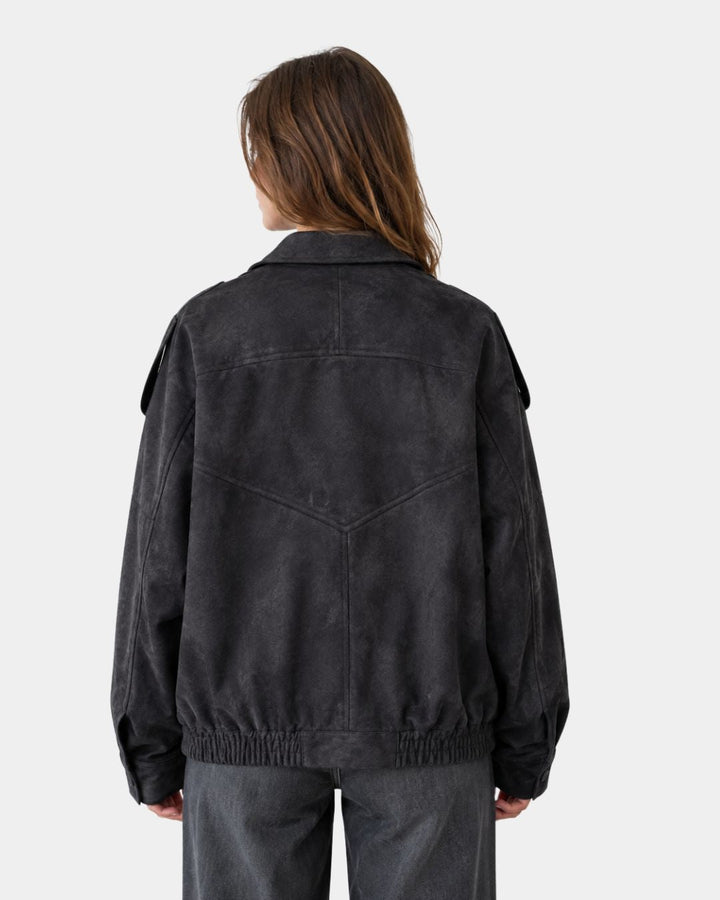 AURÉZIA | VESTE SUÉDÉE SYNTHÉTIQUE OVERSIZE