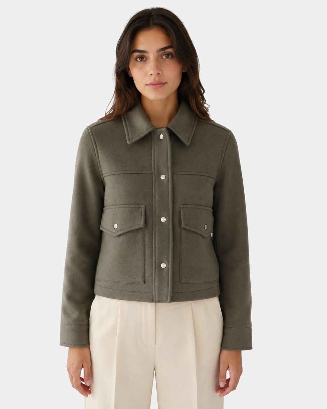 Laurence - Veste Courte Boutonnée
