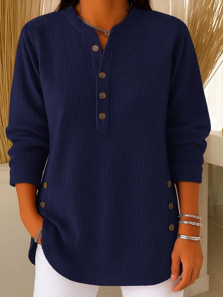 Nièves | Tunique Henley avec Boutons