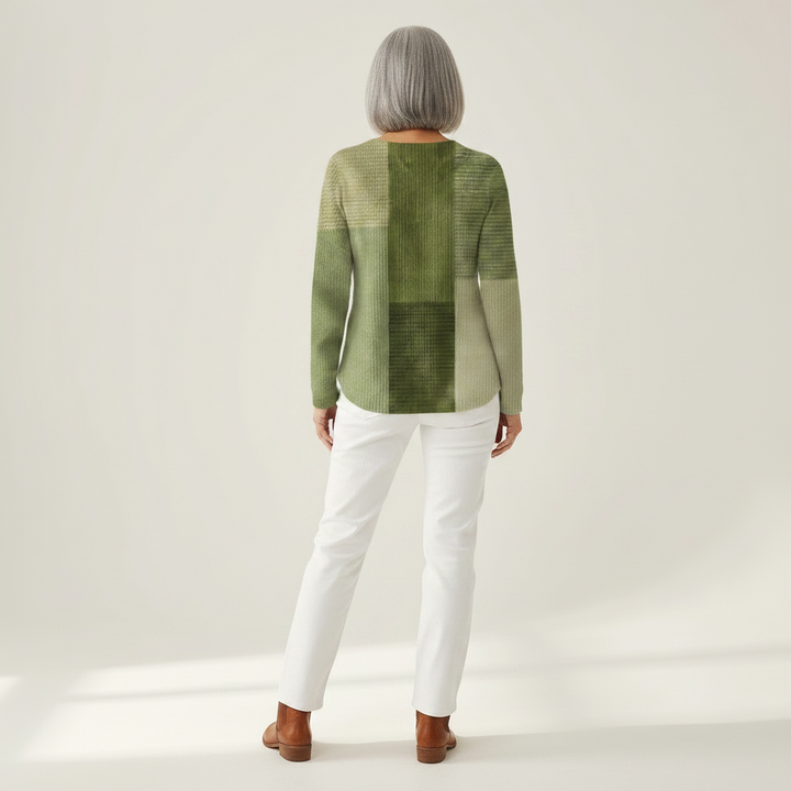 Nadine - Blouse Carreaux Gaufrée