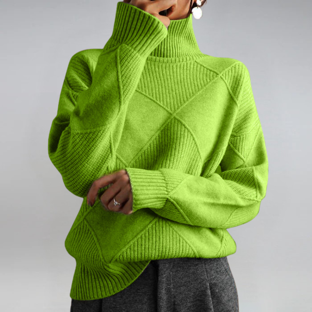 Lauren | Pull en Cachemire Luxueux à Col Montant