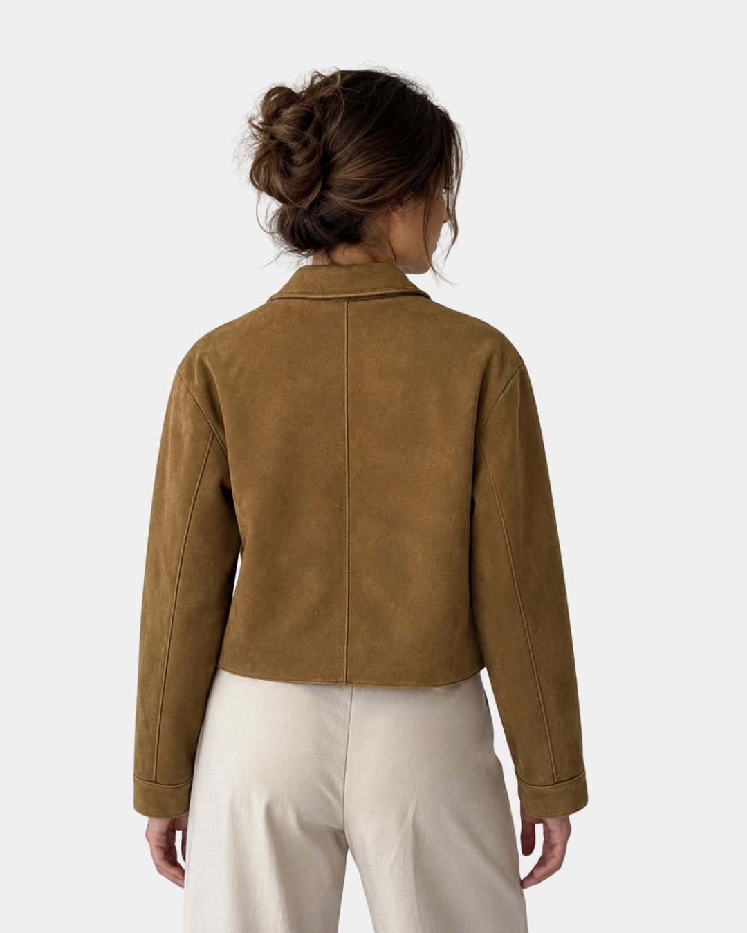 FLORÉANNE | VESTE CASUAL AVEC COL FRANÇAIS ET MANCHES LONGUES