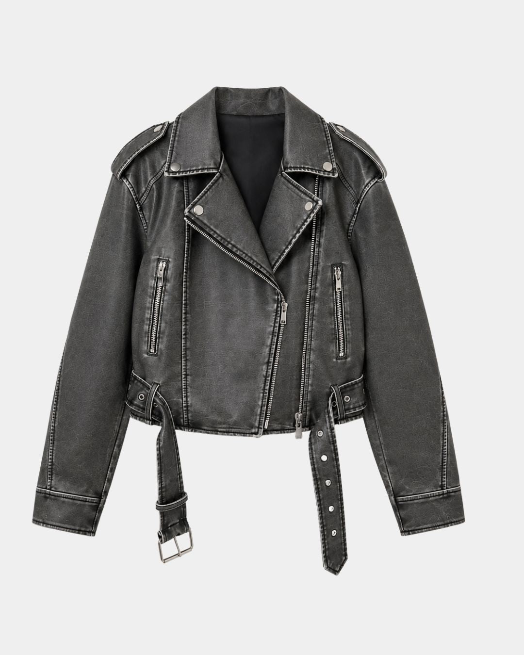 AMBRÉSIA | VESTE SIMILI CUIR EFFET VIEILLI