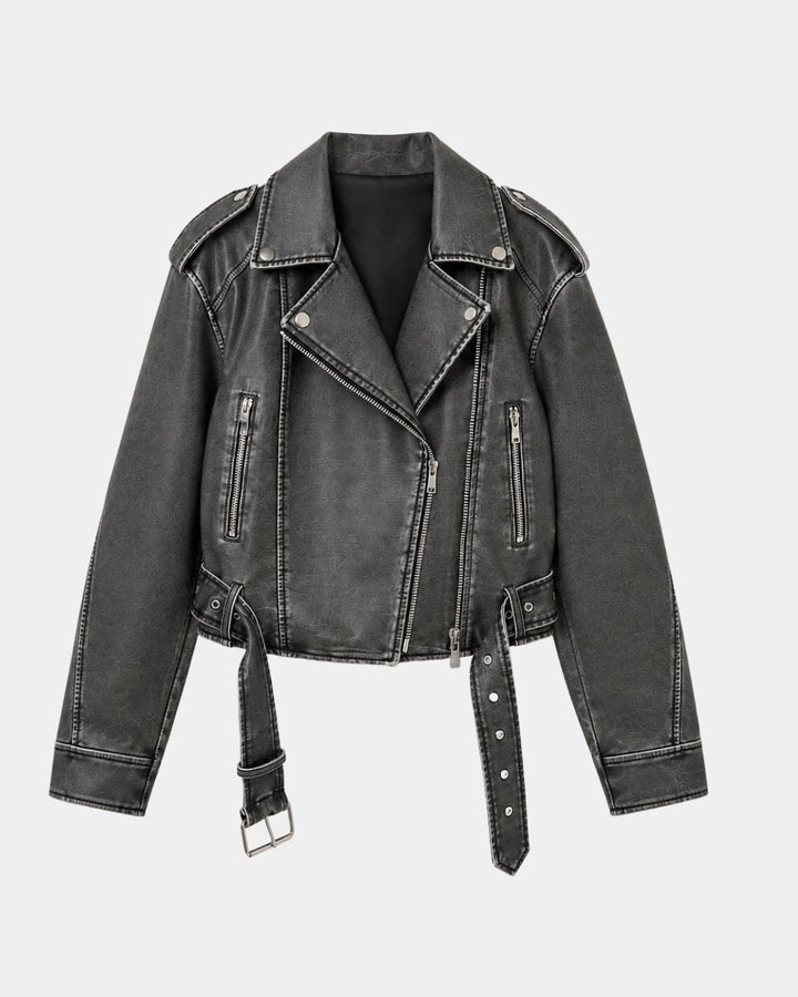 AMBRÉSIA | VESTE SIMILI CUIR EFFET VIEILLI