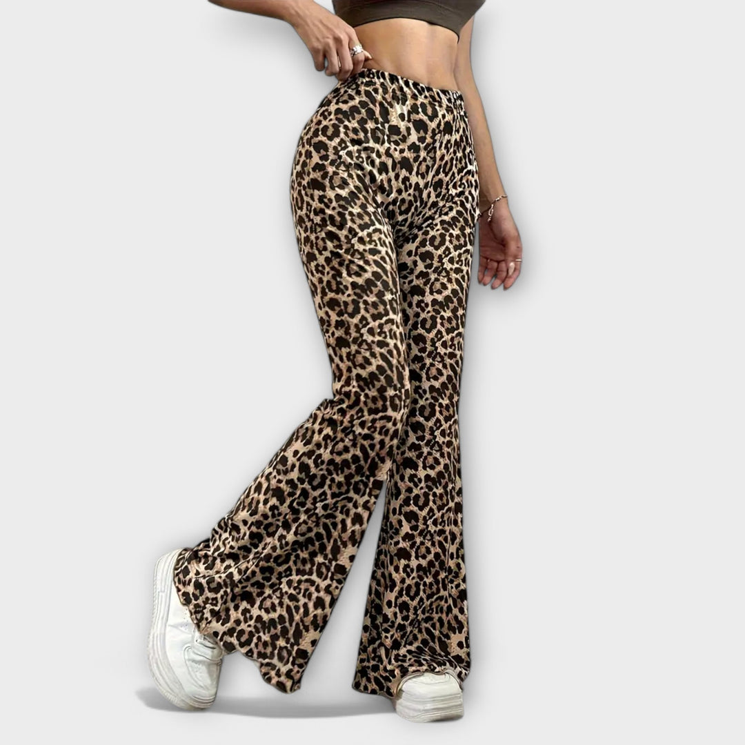 Nevenka - Pantalons à imprimé léopard