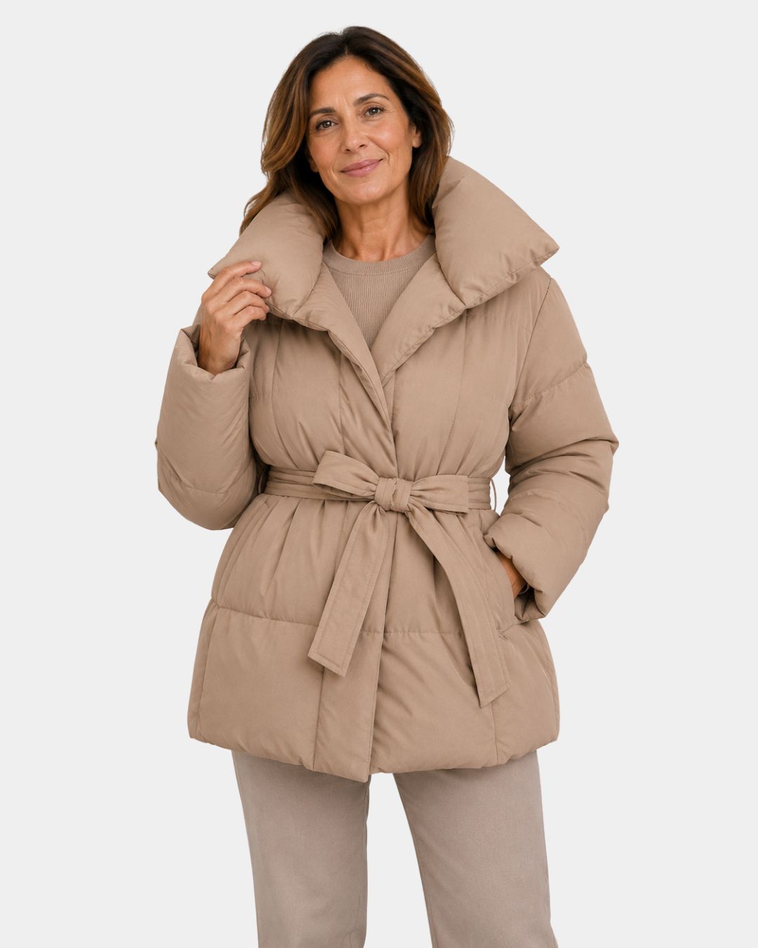 ALIXÈNE | VESTE MATELASSÉE CEINTURÉE