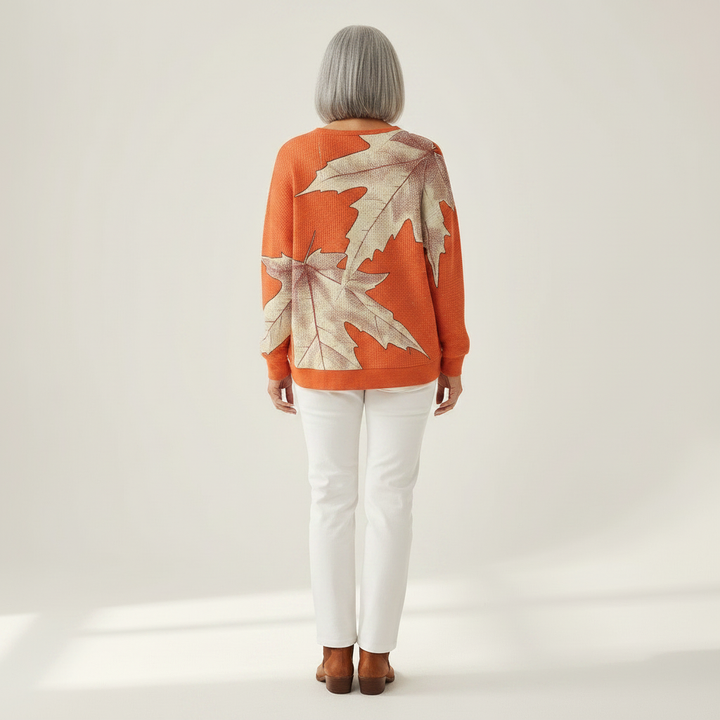 Josiane - Blouse Feuilles Automnales