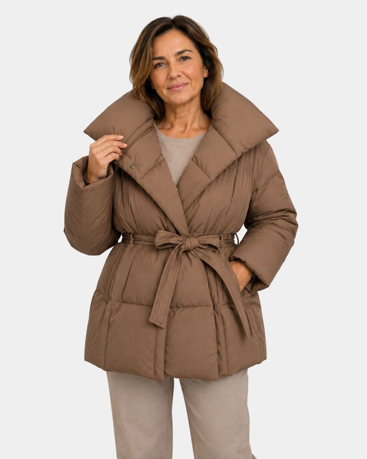 ALIXÈNE | MANTEAU MATELASSÉ AVEC CEINTURE