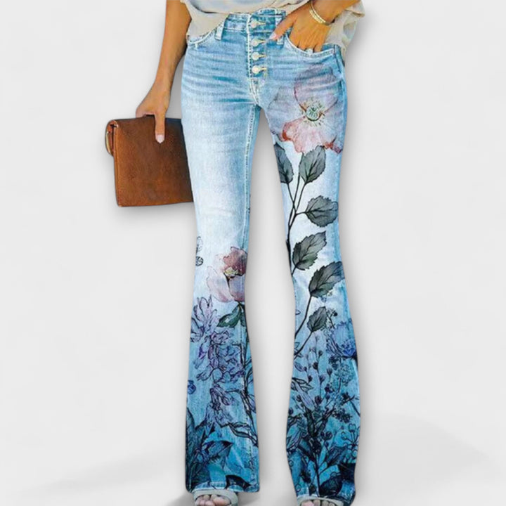 Neda - Pantalons fleuris