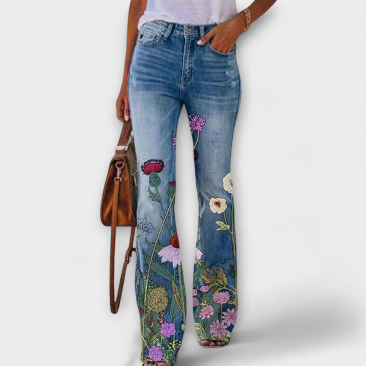 Neda - Pantalons fleuris