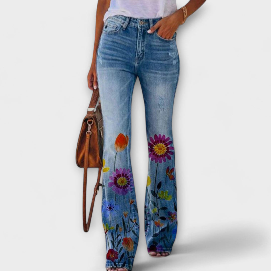 Neda - Pantalons fleuris