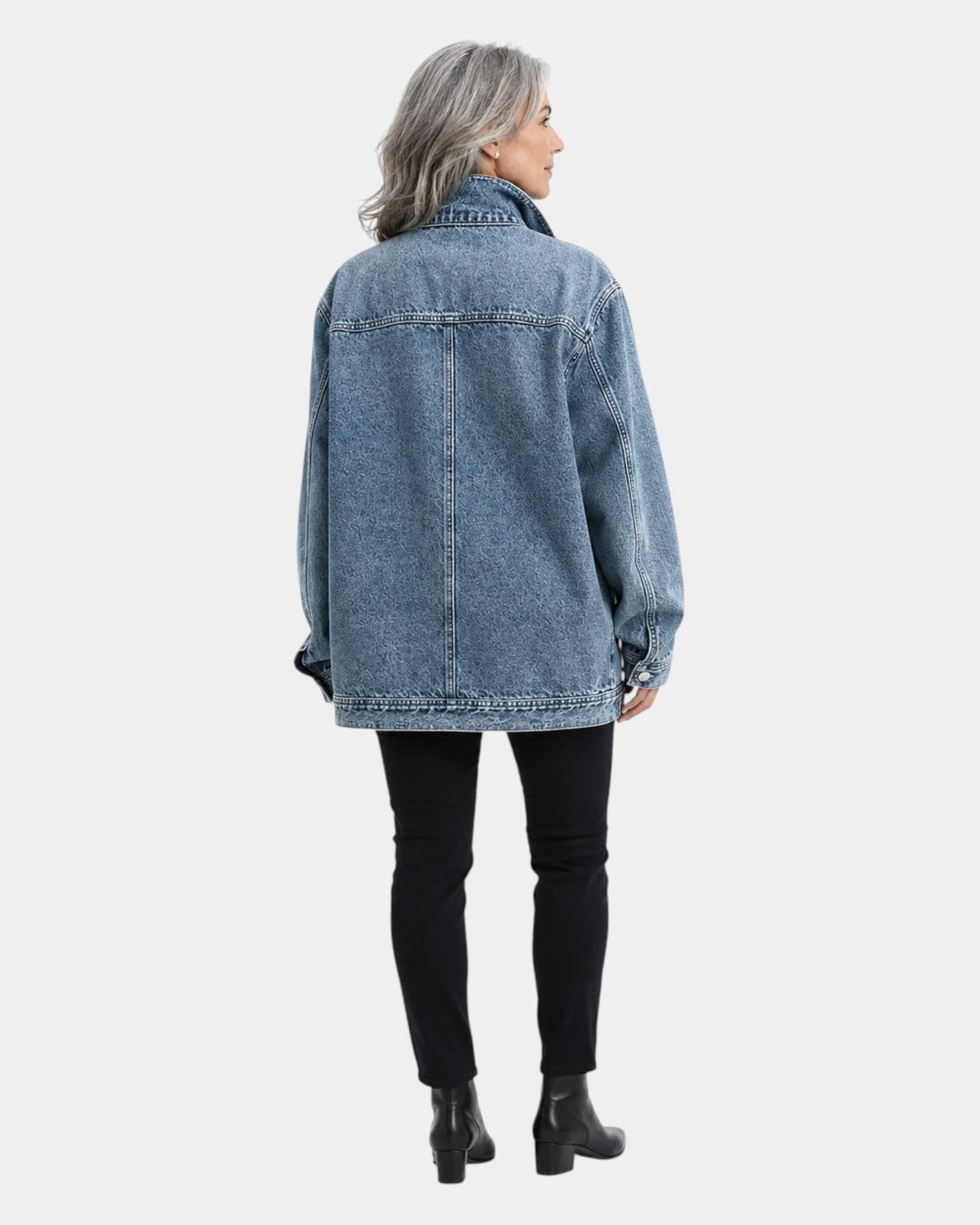 LUCIE | VESTE COL MONTANT EFFET VIEILLI VINTAGE