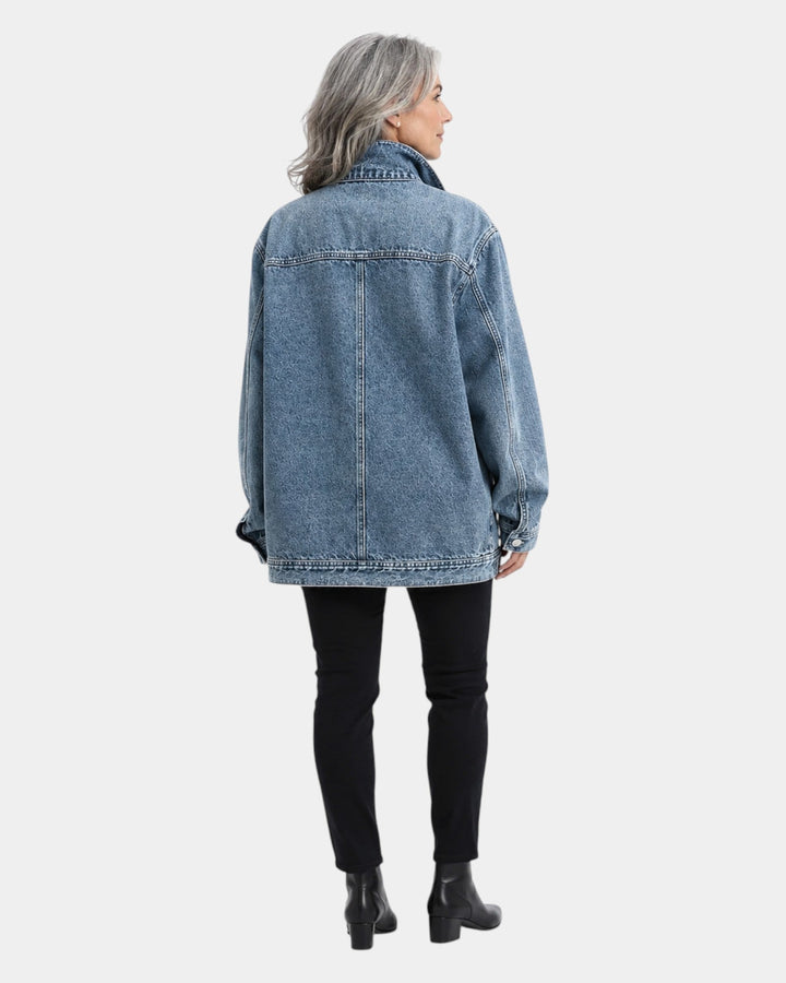 LUCIE | VESTE COL MONTANT EFFET VIEILLI VINTAGE