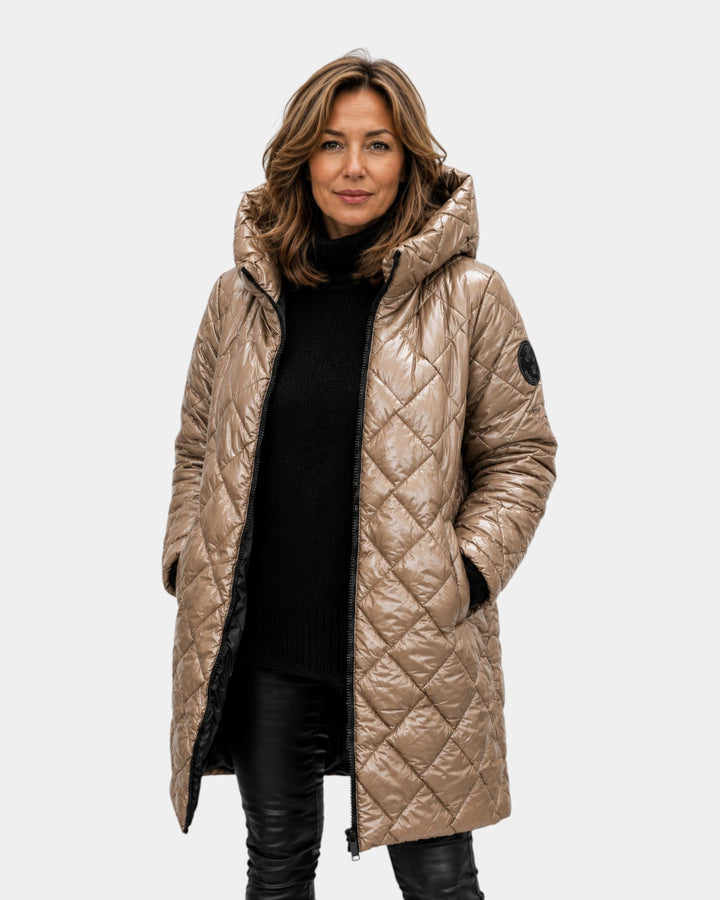 NAÉLYS | MANTEAU MATELASSÉ HIVER À CAPUCHE