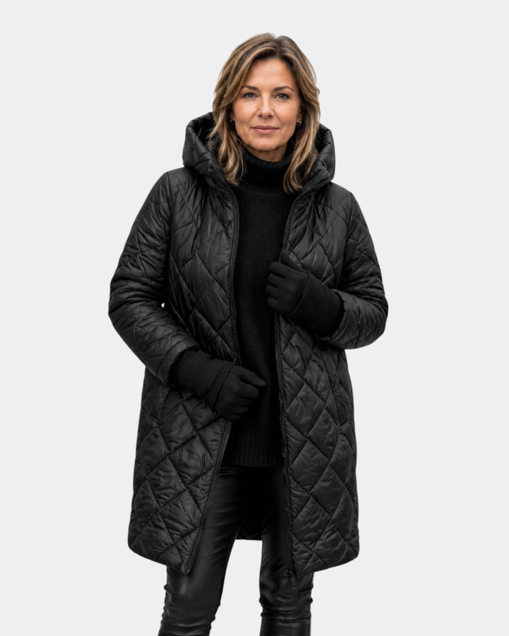 NAÉLYS | MANTEAU MATELASSÉ HIVER À CAPUCHE