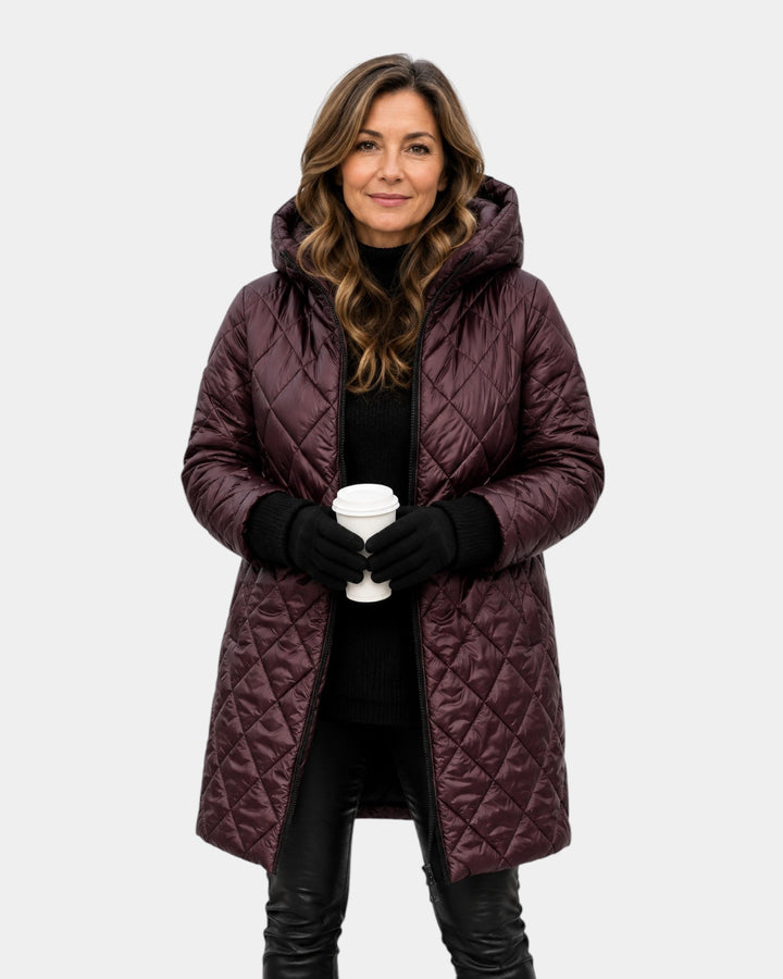 NAÉLYS | MANTEAU MATELASSÉ HIVER À CAPUCHE