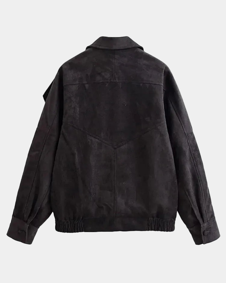 AURÉZIA | VESTE SUÉDÉE SYNTHÉTIQUE OVERSIZE