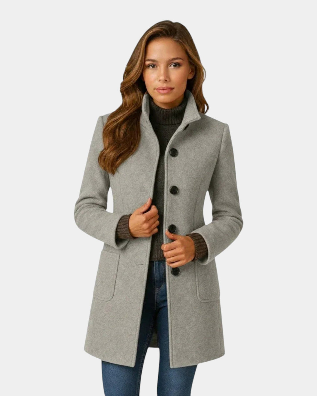 Anne - Manteau Élégant avec Boutons