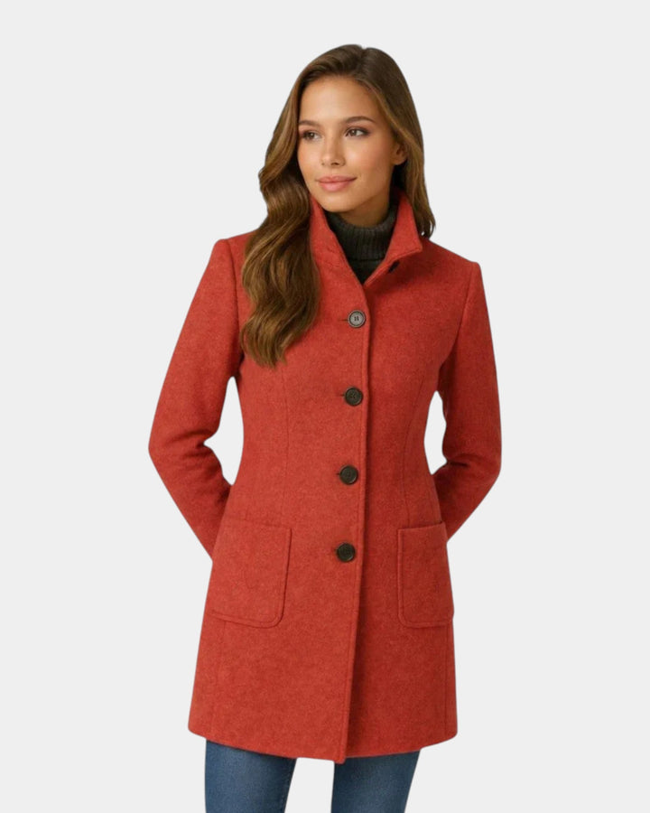Anne - Manteau Boutonné Élégant