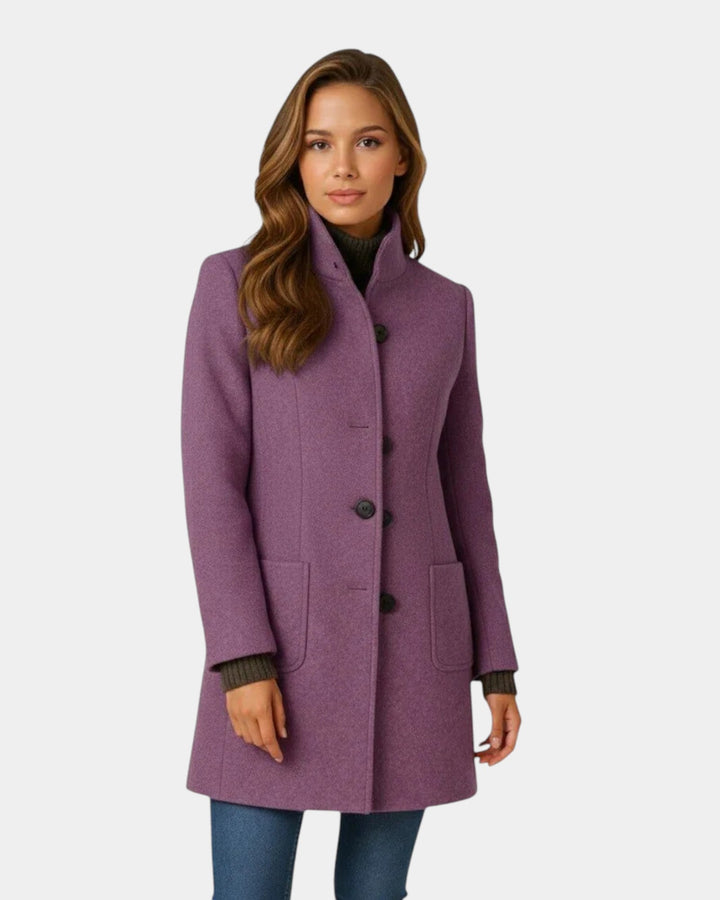 Anne - Manteau Boutonné Élégant