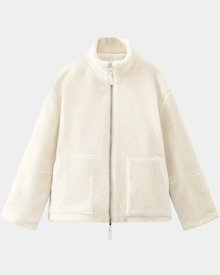 ALÉANNE | VESTE EN LAINE SYNTHÉTIQUE CHAUDE