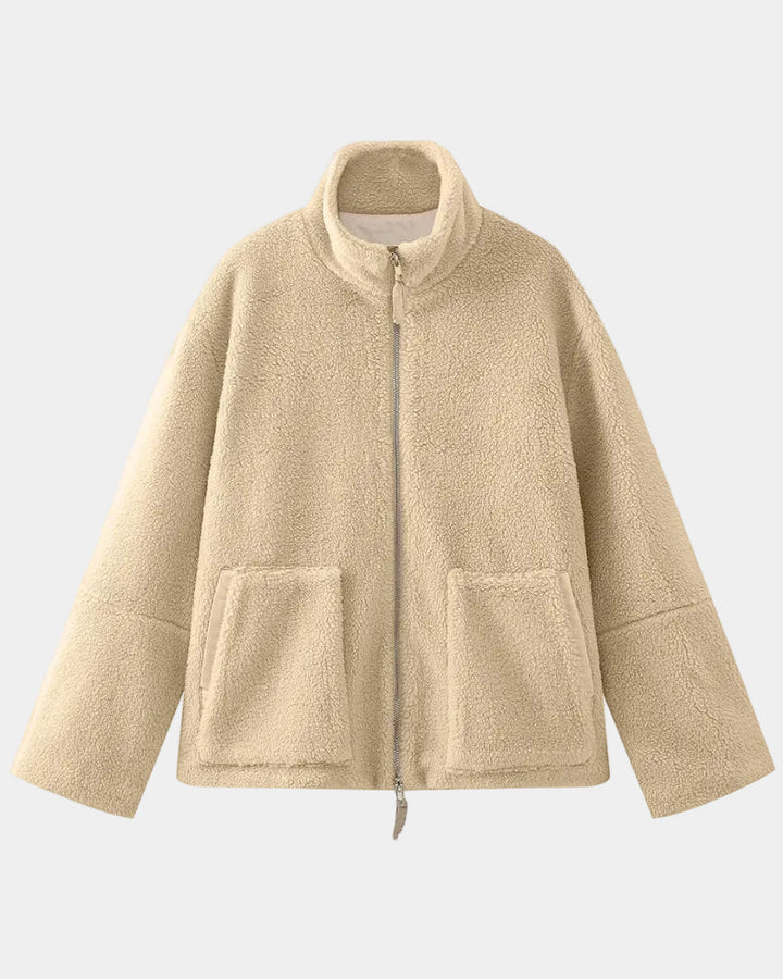 ALÉANNE | VESTE EN LAINE SYNTHÉTIQUE CHAUDE