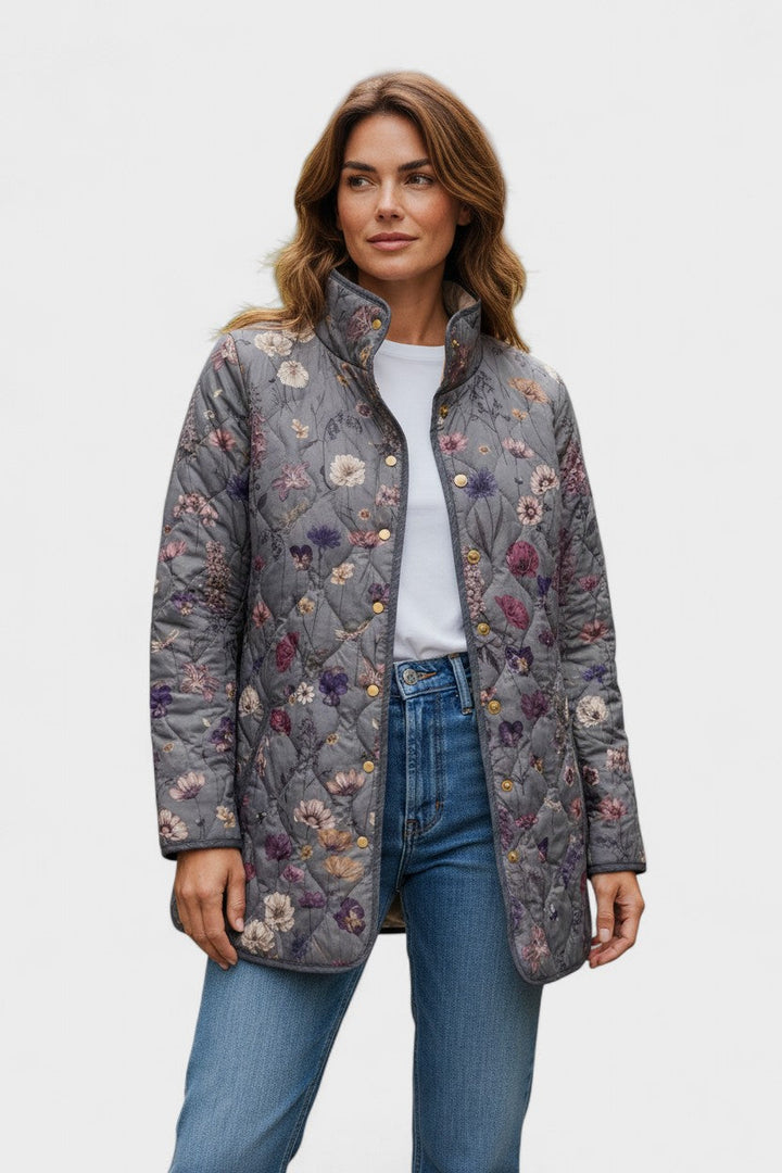 Nicole - Veste Matelassée Florale