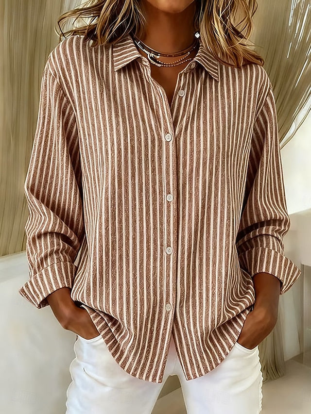 Jimena | Chemise à Rayures et Boutons