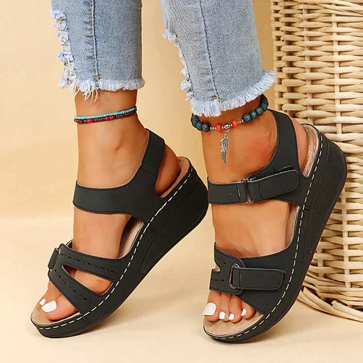Sandy - Sandales orthopédiques confortables avec talon