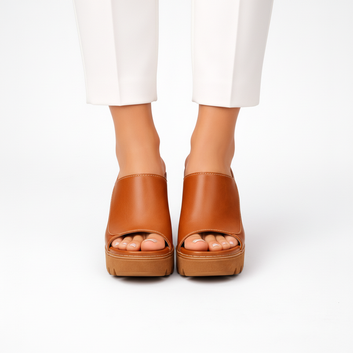 Lana – Sandales en Cuir avec Talon Haut