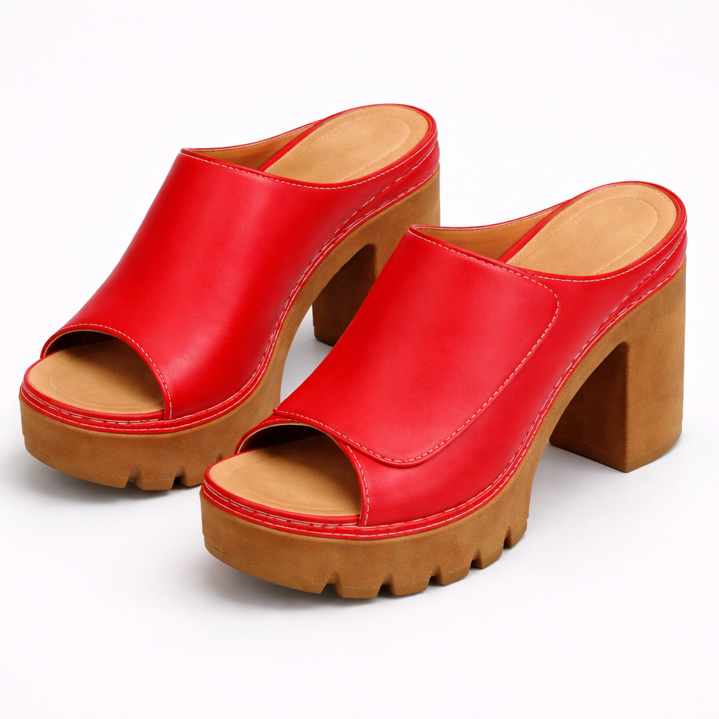 Lana – Sandales en Cuir avec Talon Haut