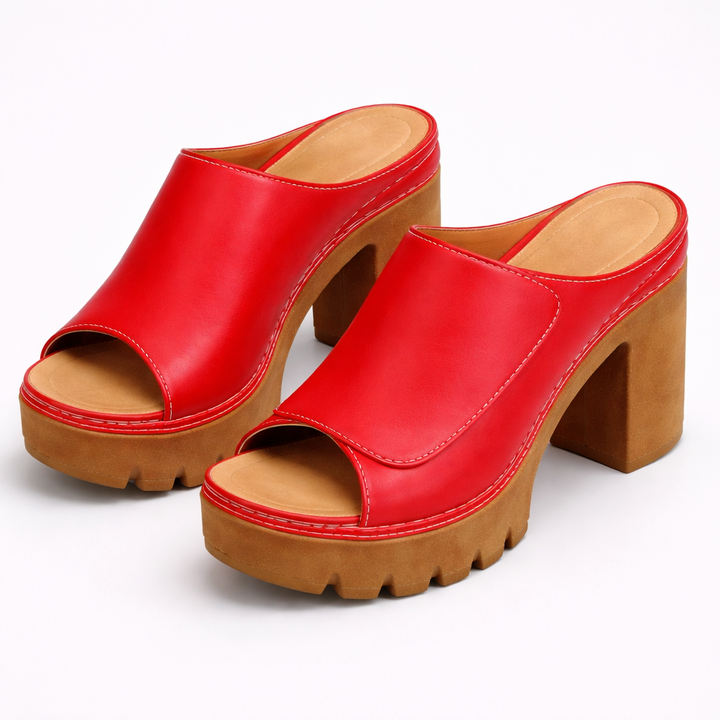 Lana – Sandales en Cuir avec Talon Haut