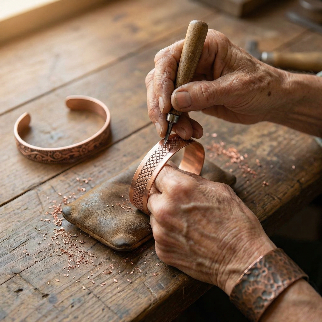 Ensemble en Cuivre Forgé