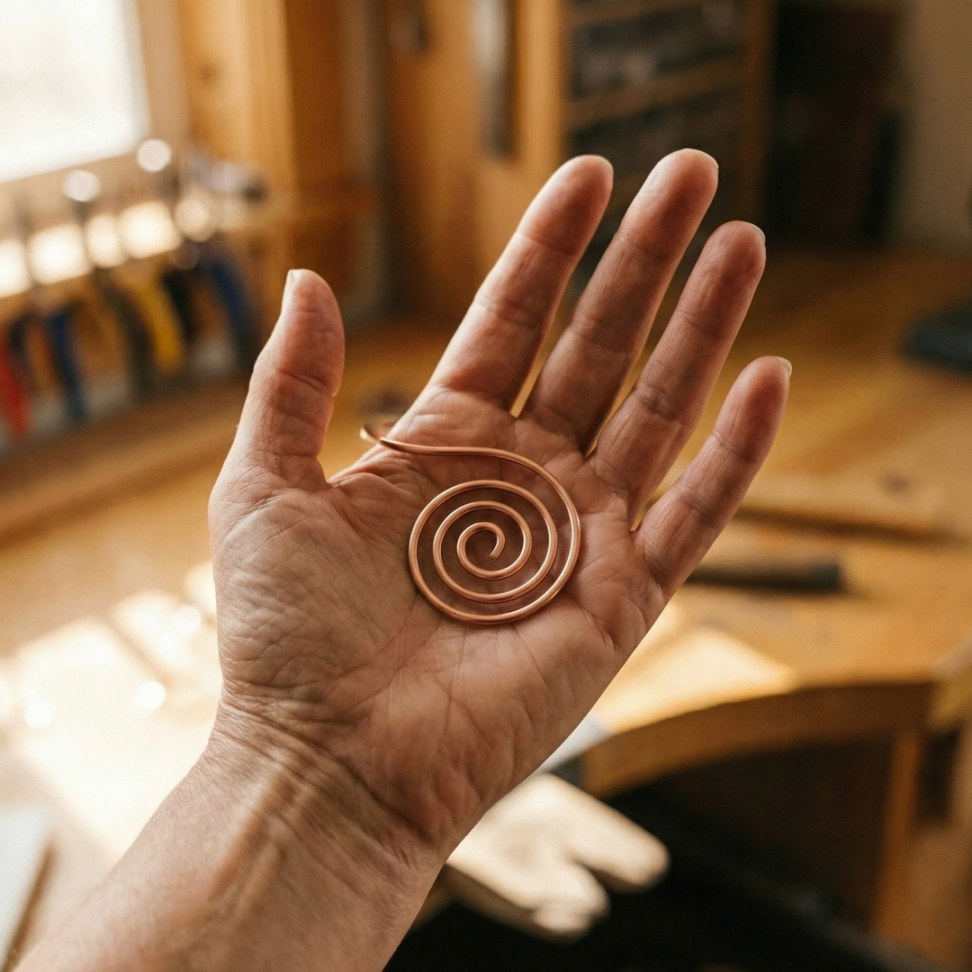 Flux Artisanale Spirale en Cuivre