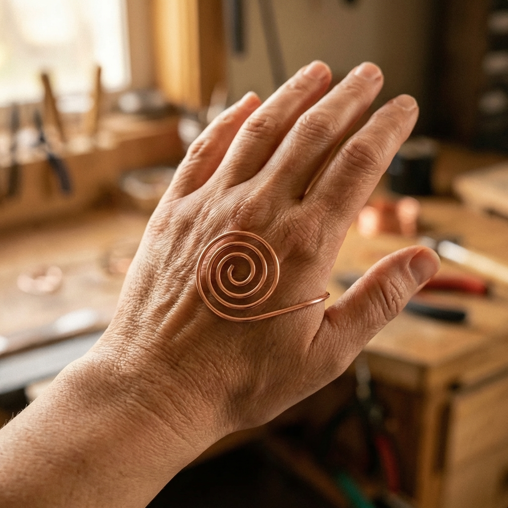 Flux Artisanale Spirale en Cuivre