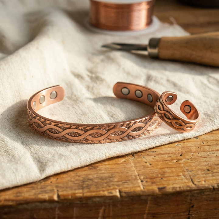 Ensemble de Bijoux en Cuivre avec Nœud