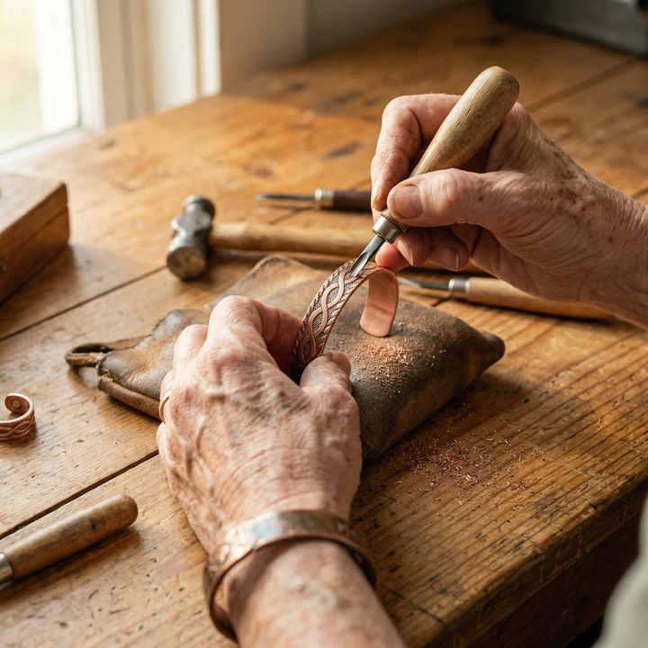 Ensemble de Bijoux en Cuivre avec Nœud