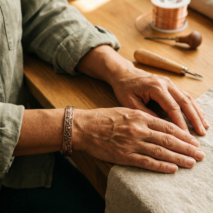 Bracelet en Cuivre et Argile