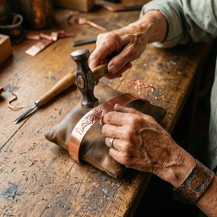 Bracelet en Cuivre et Argile