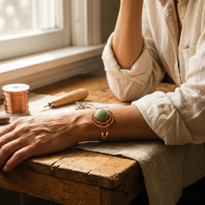 Bracelet en Cuivre Vert