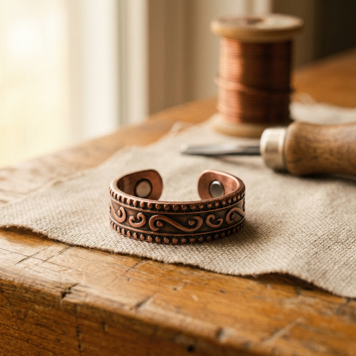 Bague Dorée avec Fougères Věra
